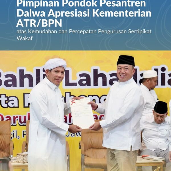 Pondok Pesantren Darullughah Wadda’wah akhirnya memiliki sertipikat tanah wakaf
