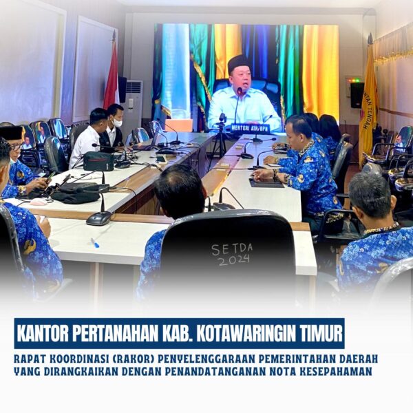 Rapat Koordinasi (Rakor) Penyelenggaraan Pemerintahan Daerah yang dirangkaikan dengan Penandatanganan Nota Kesepahaman