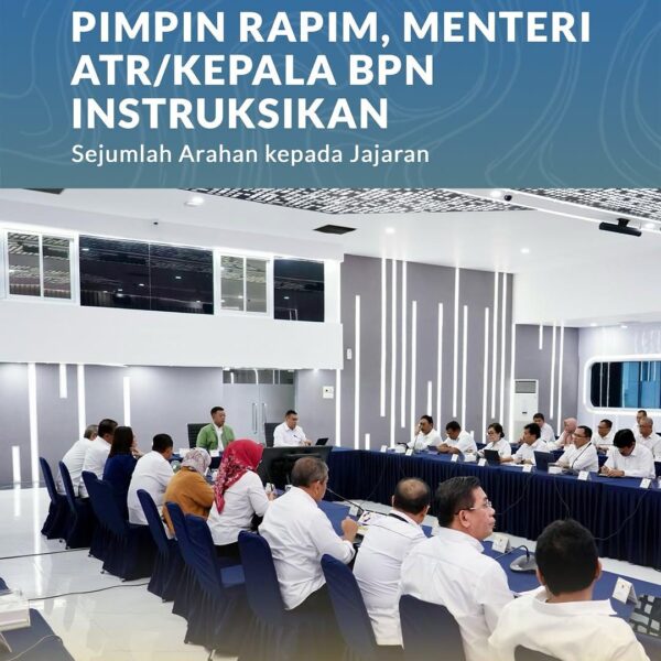 Kementerian Agraria dan Tata Ruang/Badan Pertanahan Nasional (ATR/BPN) menindaklanjuti hasil pertemuan antara Menteri Nusron Wahid dengan Menteri Koordinator Bidang Pangan