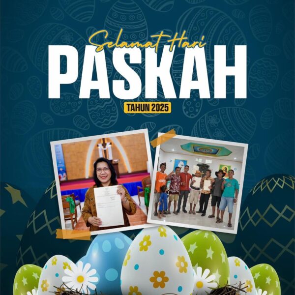 Segenap jajaran Kementerian ATR/BPN mengucapkan Selamat Merayakan Hari Paskah 2025. Biarkan Paskah ini membangunkan jiwamu dan membawa kedamaian batin ke dalamnya.