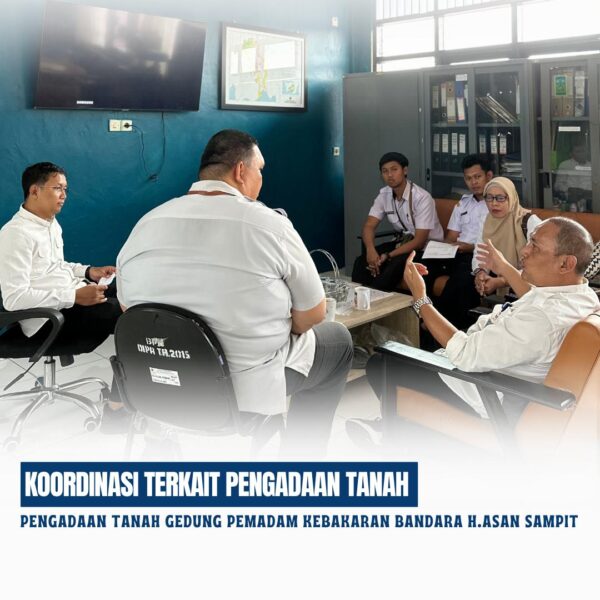 Kepala Seksi Penataan dan Pemberdayaan Telah melaksanakan Koordinasi Koordinasi Dengan Dinas Cipta Karya,Tata Ruang dan Pertanahan tentang pengadaan tanah gedung pemadam kebakaran bandara H.Asan sampit