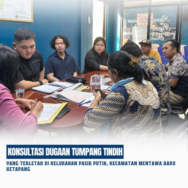 Kepala Seksi Pengendalian dan Penanganan Sengketa bersama-sama Survei Pemetaan telah menerima pengaduan konsultasi dengan adanya dugaan Tumpang Tindih sertipikat yang terletak di Kelurahan Pasir Putih