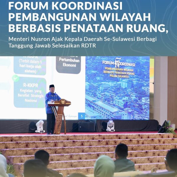 Nusron Wahid, menegaskan bahwa setiap pemerintah daerah harus memiliki dan segera memperbarui kebijakan Rencana Tata Ruang Wilayah (RTRW) sebagai dasar arah pembangunan wilayah.