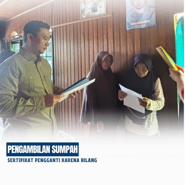 Tim Kantor Pertanahan Kabupaten Kotawaringin Timur melaksanakan cek lokasi atas pengaduan masyarakat di lokasi Perusahaan