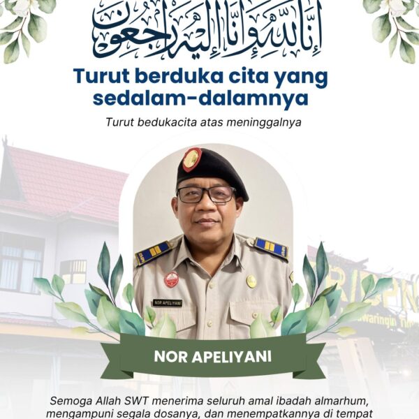Segenap jajaran Kantor Pertanahan Kabupaten Kotawaringin Timur mengucapkan Turut berdukacita atas meninggalnya Bapak Nor Apeliyani