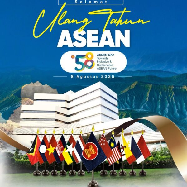 Segenap jajaran Kementerian ATR/BPN mengucapkan Selamat Ulang Tahun ke-58 ASEAN.