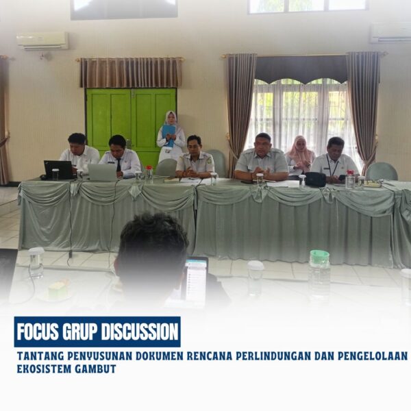 Kepala Seksi Penataan dan Pemberdayaan Bapak Razib Sufitrianoor, S.H telah menghaidir undangan Focus grup discussion tantang penyusunan dokumen rencana perlindungan dan pengelolaan ekosistem gambut kabupaten Kotawaringin Timur