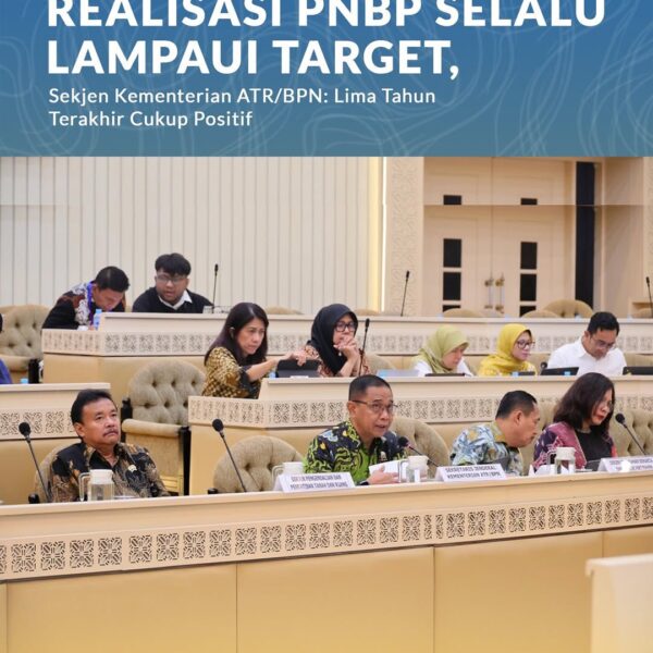 Sekretaris Jenderal (Sekjen) Kementerian Agraria dan Tata Ruang/Badan Pertanahan Nasional (ATR/BPN), Pudji Prasetijanto Hadi, menyampaikan laporan realisasi Penerimaan Negara Bukan Pajak (PNBP) Kementerian ATR/BPN kepada Panitia Kerja (Panja) Pengawasan PNBP Komisi II Dewan Perwakilan Rakyat Republik Indonesia (DPR RI)