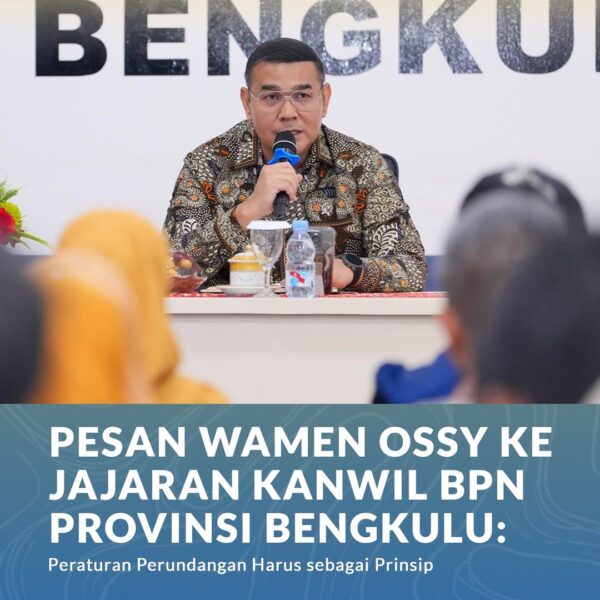 Dalam menjalankan tugas, jajaran Kementerian Agraria dan Tata Ruang/Badan Pertanahan Nasional (ATR/BPN) harus memastikan alur pekerjaan yang dilakukan sesuai dengan peraturan perundang-undangan berlaku