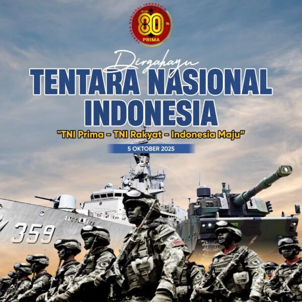 Segenap jajaran Kementerian ATR/BPN mengucapkan Selamat Hari Ulang Tahun ke-80 Tentara Nasional Indonesia (TNI).