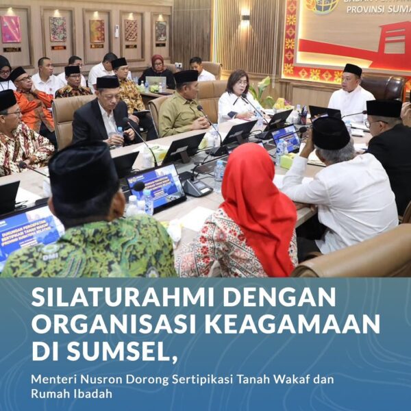 Menteri Agraria dan Tata Ruang/Kepala Badan Pertanahan Nasional (ATR/BPN), Nusron Wahid, menegaskan pentingnya percepatan sertipikasi tanah wakaf dan rumah ibadah sebagai bentuk perlindungan terhadap aset umat.Menteri Agraria dan Tata Ruang/Kepala Badan Pertanahan Nasional (ATR/BPN), Nusron Wahid, menegaskan pentingnya percepatan sertipikasi tanah wakaf dan rumah ibadah sebagai bentuk perlindungan terhadap aset umat.
