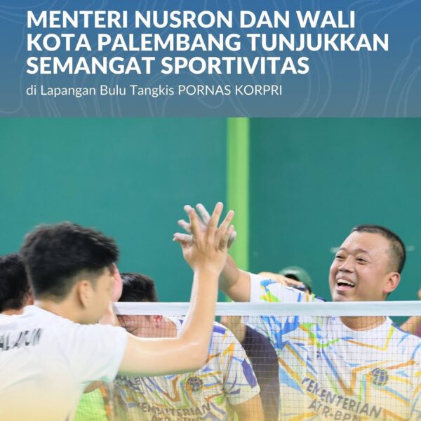 Laga persahabatan ini digelar untuk memeriahkan Pekan Olahraga Nasional Korps Pegawai Republik Indonesia (PORNAS KORPRI) yang ke-XVII Tahun 2025, di Kebon Gede Badminton Arena, Kota Palembang,