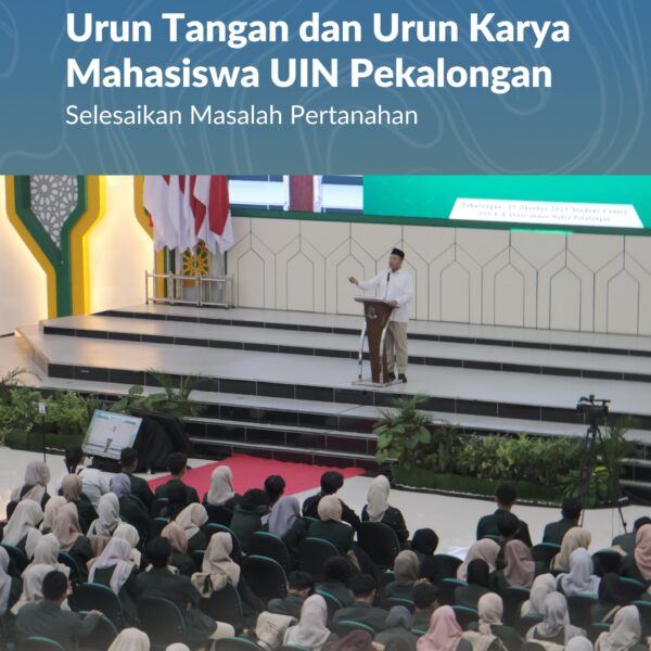 sebanyak 500 mahasiswa dari empat fakultas di UIN K.H. Abdurrahman Wahid Pekalongan, akan diterjunkan untuk melaksanakan KKN Tematik Ekoteologi dan Pertanahan. Program ini menargetkan pemetaan dan verifikasi 2.093 bidang tanah, terdiri atas 1.944 bidang di Kabupaten Pekalongan dan 149 bidang di Kota Pekalongan.