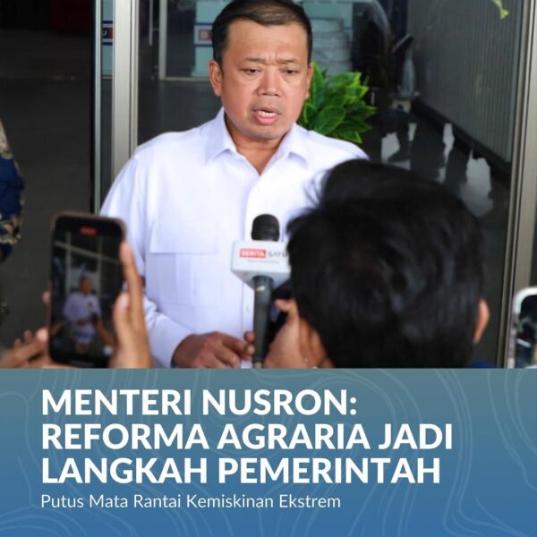 Pemerintah terus mengupayakan penanggulangan kemiskinan ekstrem melalui program Reforma Agraria. Program ini berfokus pada pemberian tanah kepada masyarakat miskin untuk dikelola menjadi lahan pertanian produktif guna meningkatkan kesejahteraan hidup.