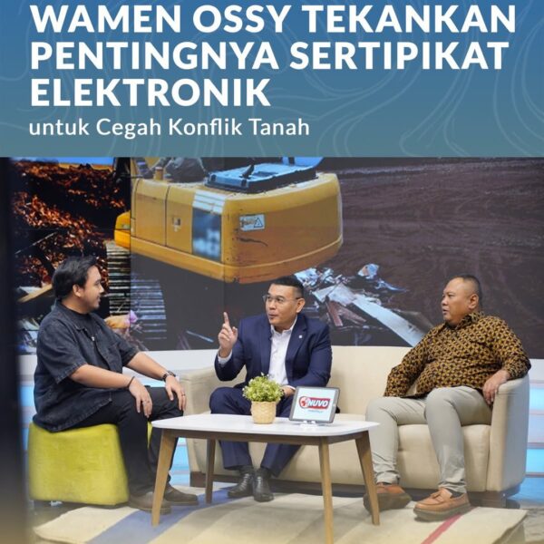 Wakil Menteri Agraria dan Tata Ruang/Wakil Kepala Badan Pertanahan Nasional (Wamen ATR/Waka BPN), Ossy Dermawan, tampil dalam program Newsroom Take Over di Metro TV