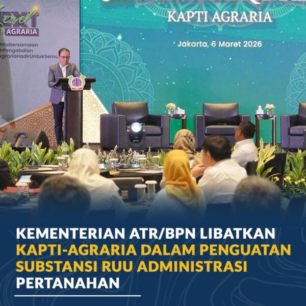 Kementerian ATR/BPN membuka ruang kolaborasi dengan Keluarga Alumni Pendidikan Tinggi Agraria dalam penguatan substansi Rancangan Undang-Undang (RUU) Administrasi Pertanahan