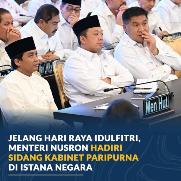Menteri Agraria dan Tata Ruang/Badan Pertanahan Nasional (ATR/BPN), Nusron Wahid, menghadiri Sidang Kabinet Paripurna yang dipimpin Presiden RI, Prabowo Subianto, di Istana Negara