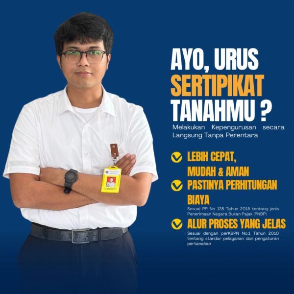 Ayo, urus sertipikat tanahmu?