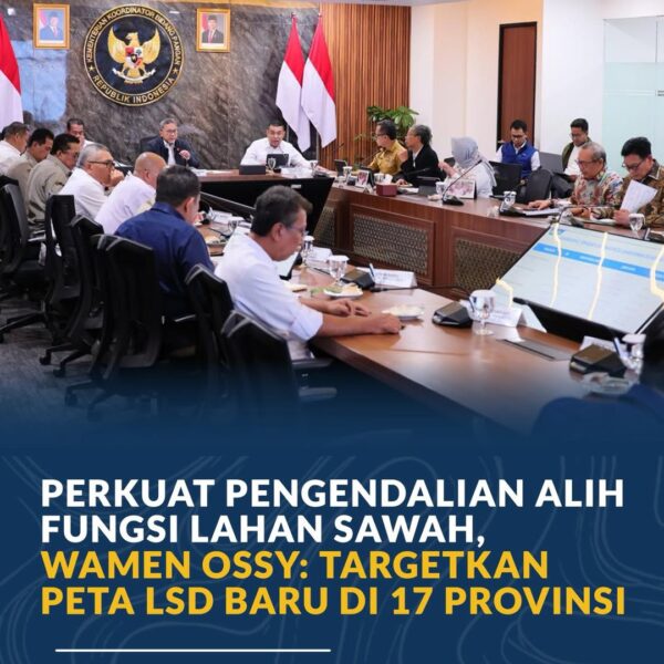 Kementerian Agraria dan Tata Ruang/Badan Pertanahan Nasional terus memperkuat pengendalian alih fungsi lahan sawah melalui penetapan Lahan Sawah yang Dilindungi (LSD).
