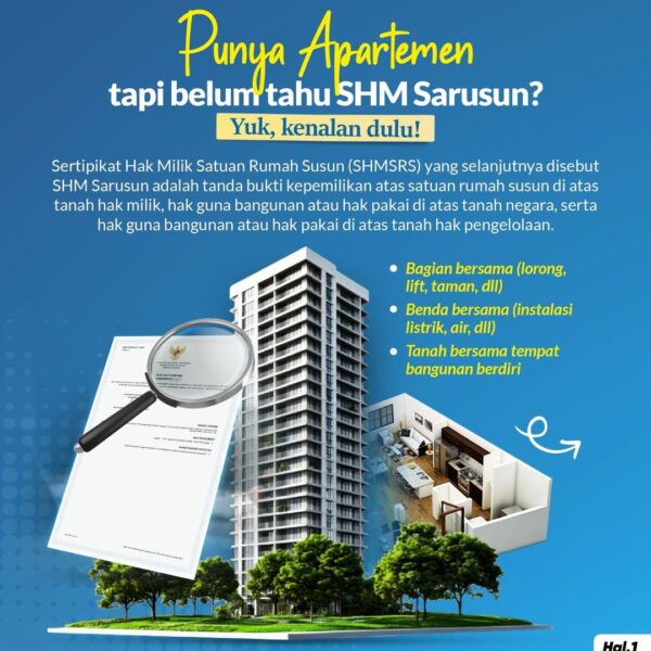 Kamu punya unit di rumah susun? Pastikan pahami soal sertipikatnya yaa