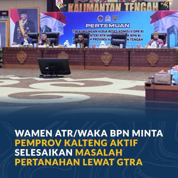 Peran aktif pemerintah daerah menjadi kunci dalam menyelesaikan berbagai persoalan pertanahan di wilayahnya.