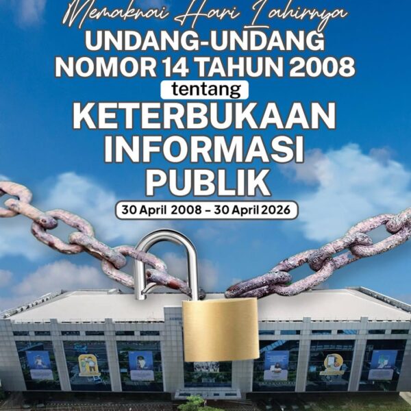 Segenap jajaran Kementerian ATR/BPN mengucapkan Selamat Memaknai Hari Lahirnya Undang-Undang Nomor 14 Tahun 2008 tentang Keterbukaan Informasi Publik.