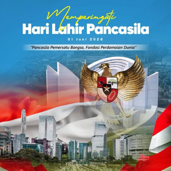Segenap jajaran Kementerian ATR/BPN mengucapkan Selamat Memperingati Hari Lahir Pancasila 2026.