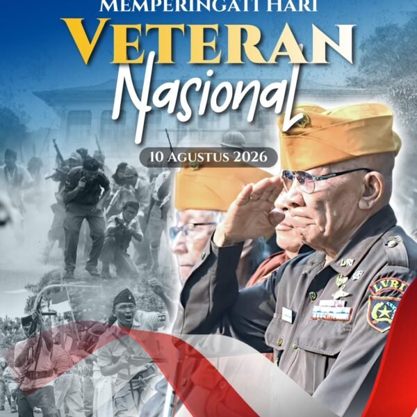 Segenap jajaran Kementerian ATR/BPN mengucapkan selamat memperingati Hari Veteran Nasional 2026.