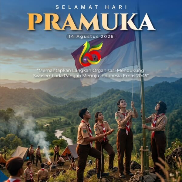 Segenap jajaran Kementerian ATR/BPN mengucapkan Selamat Memperingati Hari Pramuka.