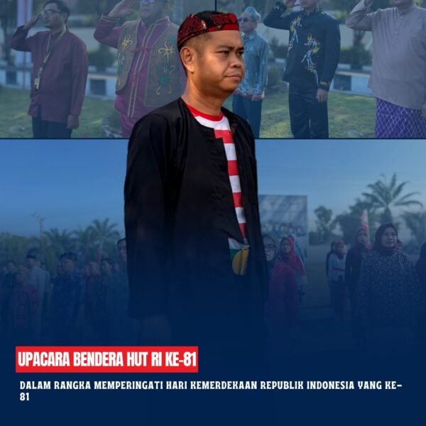 Dalam rangka memperingati Hari Kemerdekaan Republik Indonesia yang ke-81, Kantor Pertanahan Kabupaten Kotawaringin Timur telah melaksanakan upacara bendera yang berlangsung di Halaman Kantor Pertanahan Kabupaten Kotawaringin timur diikuti oleh Seluruh Pegawai Kantah Kotim