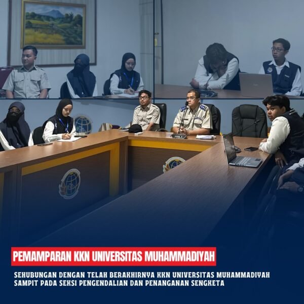 Pemamparan KKN Universitas Muhammadiyah Sampit. Sehubungan dengan telah berakhirnya KKN Universitas Muhammadiyah Sampit pada Seksi Pengendalian dan Penanganan Sengketa